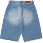 BAPE TWIN STA DENIM SHORTS-BLUE