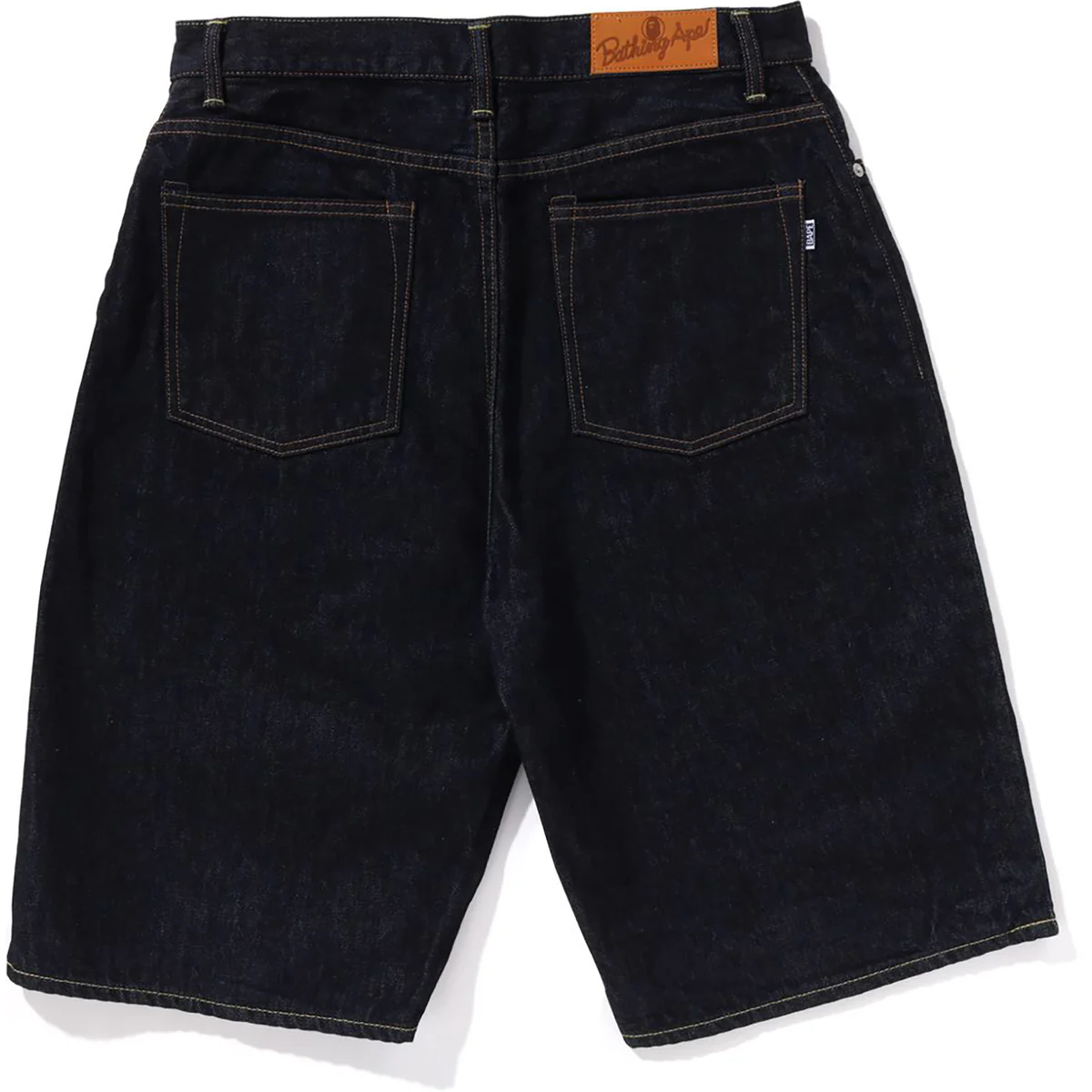 BAPE SHARK DENIM SHORTS-BLACK