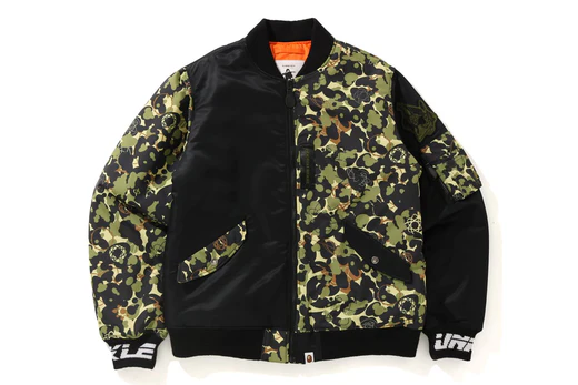 BAPE UNKLE MWA CAMO BRANDED JACKET