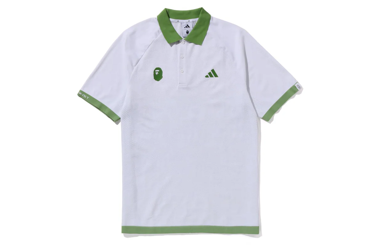 BAPE® X ADIDAS GOLF POLO-WHITE