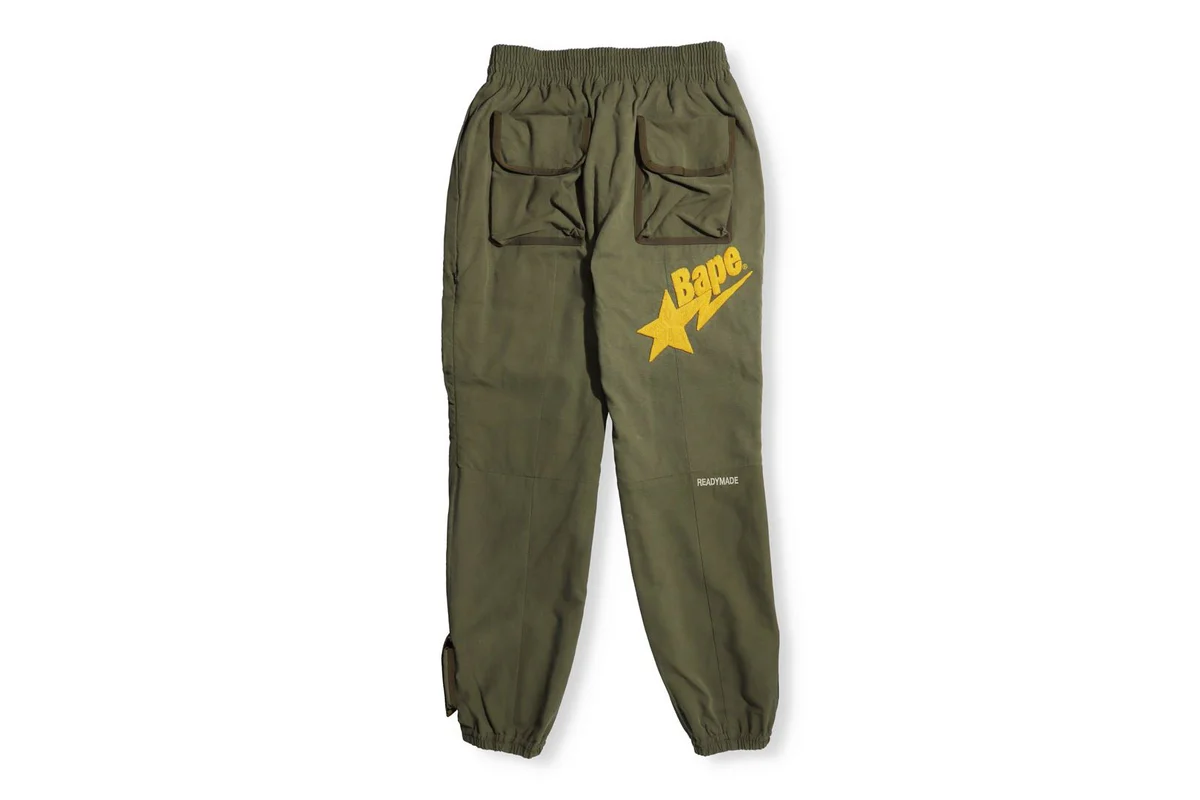 BAPE X READYMADE MULTI POCKET CARGO PANT-GREEN