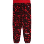 BAPE X FAZE CLAN SWEAT PANTS-RED