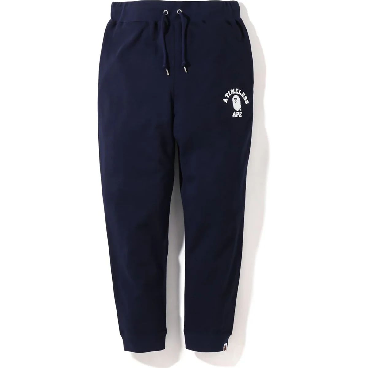 BAPE X JJJJOUND COLLEGE SWEAT PANTS MENS-Navy