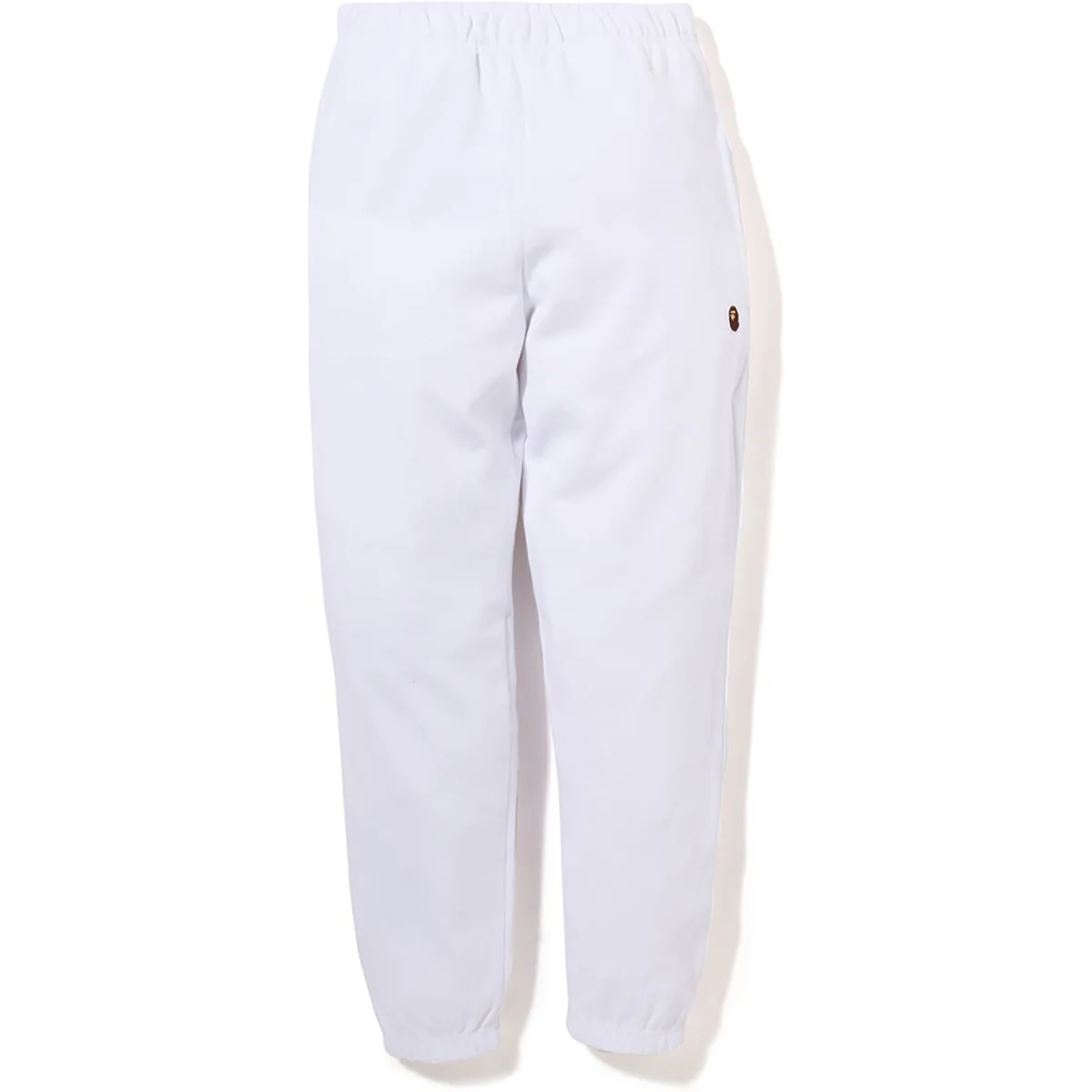 BAPE APE HEAD SWEAT PANTS-WHITE