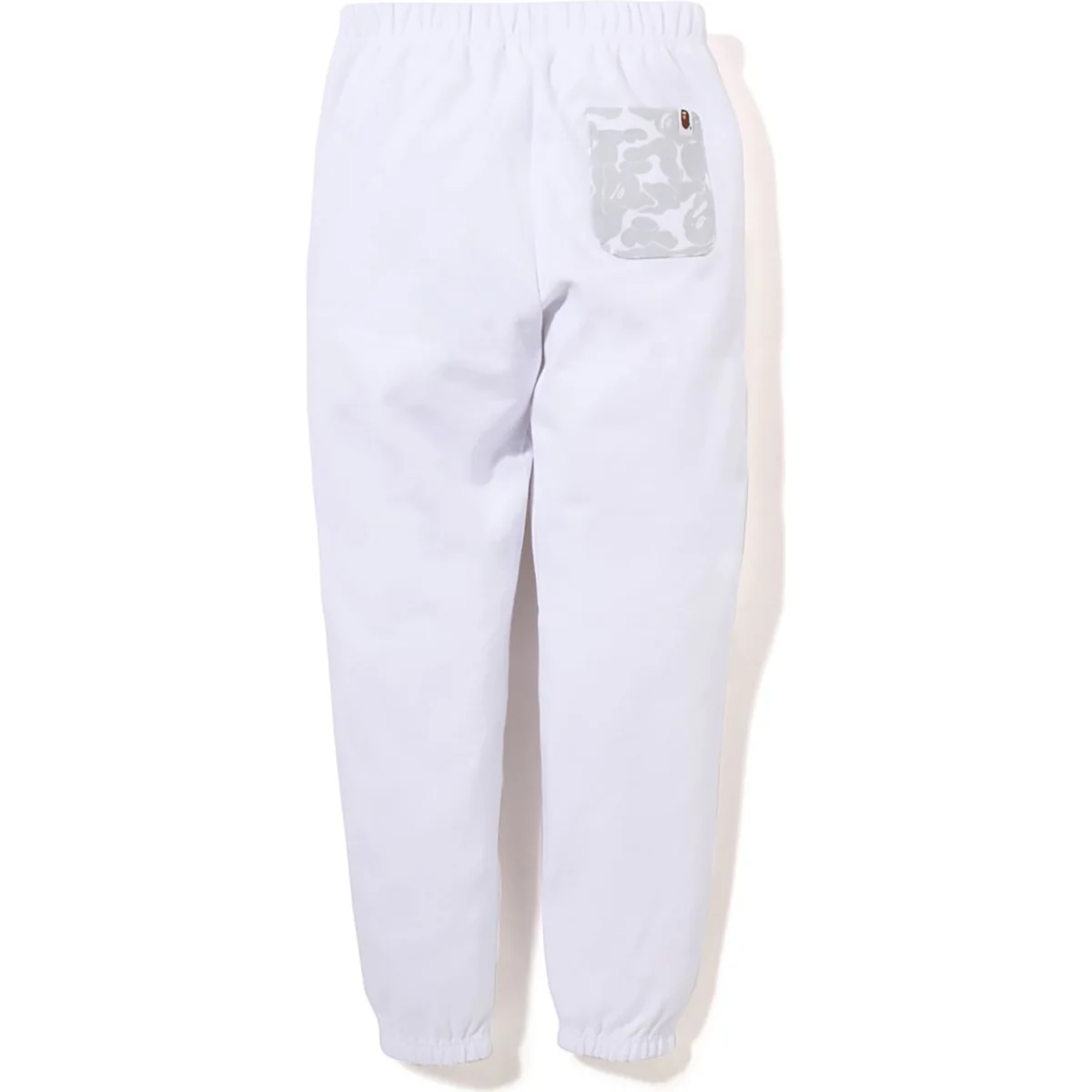 BAPE APE HEAD SWEAT PANTS-WHITE