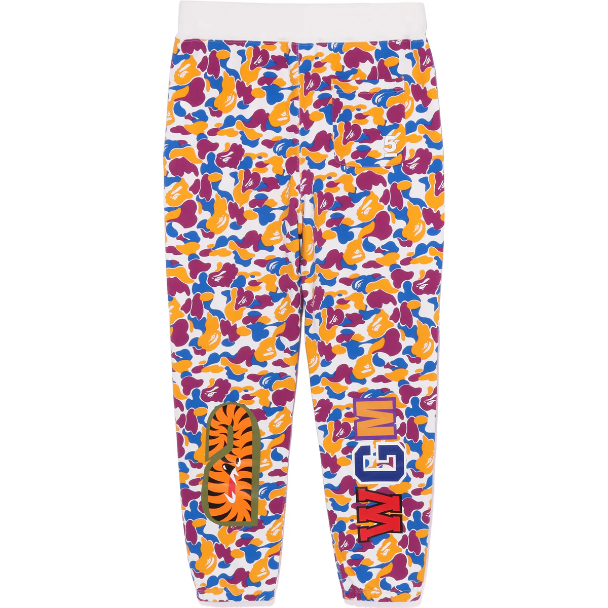 BAPE STORE® CAMO SHARK SWEAT PANTS MENS-MULTI