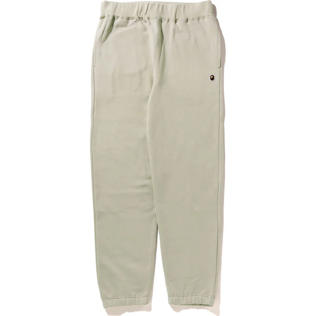 BAPE APE HEAD ONE POINT SWEAT PANTS-BEIGE