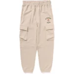 BAPE A RISING BAPE MILITARY SWEAT PANTS-LVORY