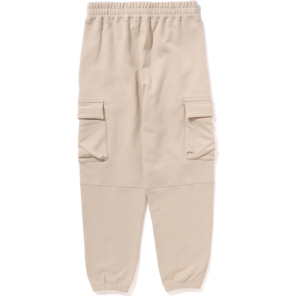 BAPE A RISING BAPE MILITARY SWEAT PANTS-LVORY