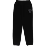 BAPE COLLEGE SWEAT PANTS-BLACK