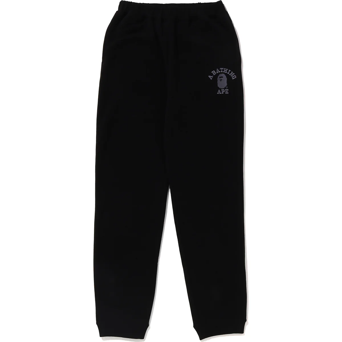 BAPE COLLEGE SWEAT PANTS-BLACK