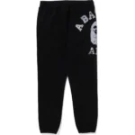 BAPE BIG COLLEGE SWEAT PANTS MENS-BLACK