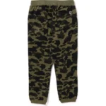 BAPE 1ST CAMO SWEAT PANTS-ARMY GREEN