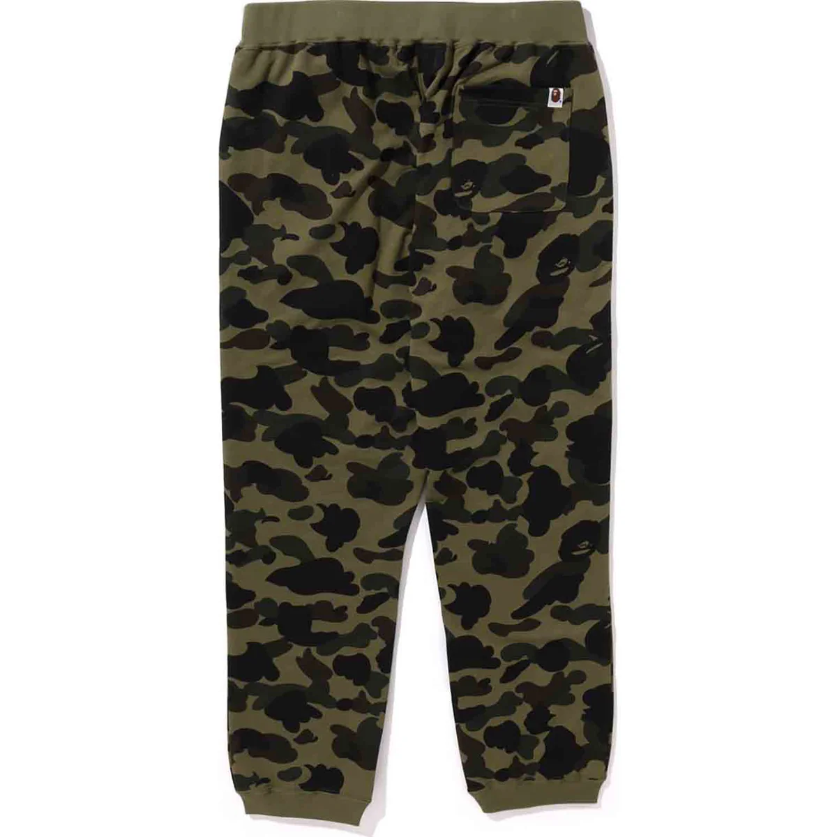 BAPE 1ST CAMO SWEAT PANTS-ARMY GREEN
