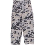 BAPE ART CAMO GOBELIN WORK PANTS-WHITE