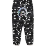 BAPE CITY CAMO SHARK SWEAT PANTS-BLACK