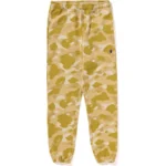 BAPE COLOR CAMO SWEAT PANTS-YELLOW