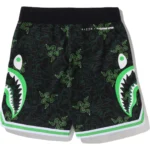 RAZER X A BATHING APE SWEAT SHORTS-GREEN