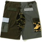 BAPE CRAZY PATTERN 6 POCKET SHORTS-ARMY GREEN