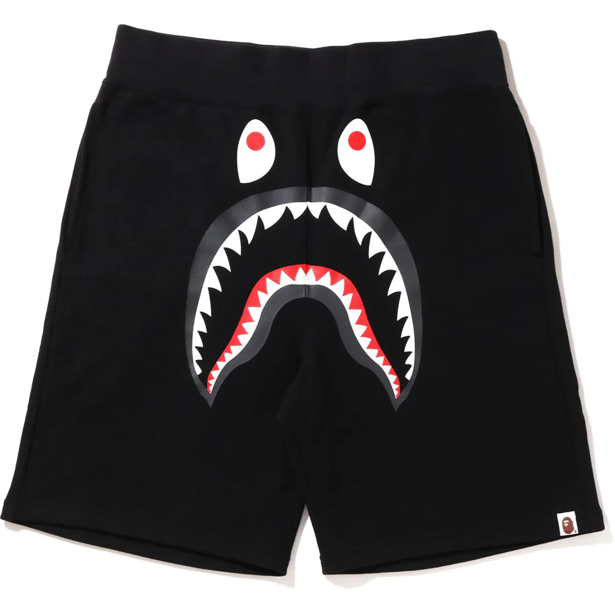 BAPE SHARK SWEAT SHORTS MENS-BLACK