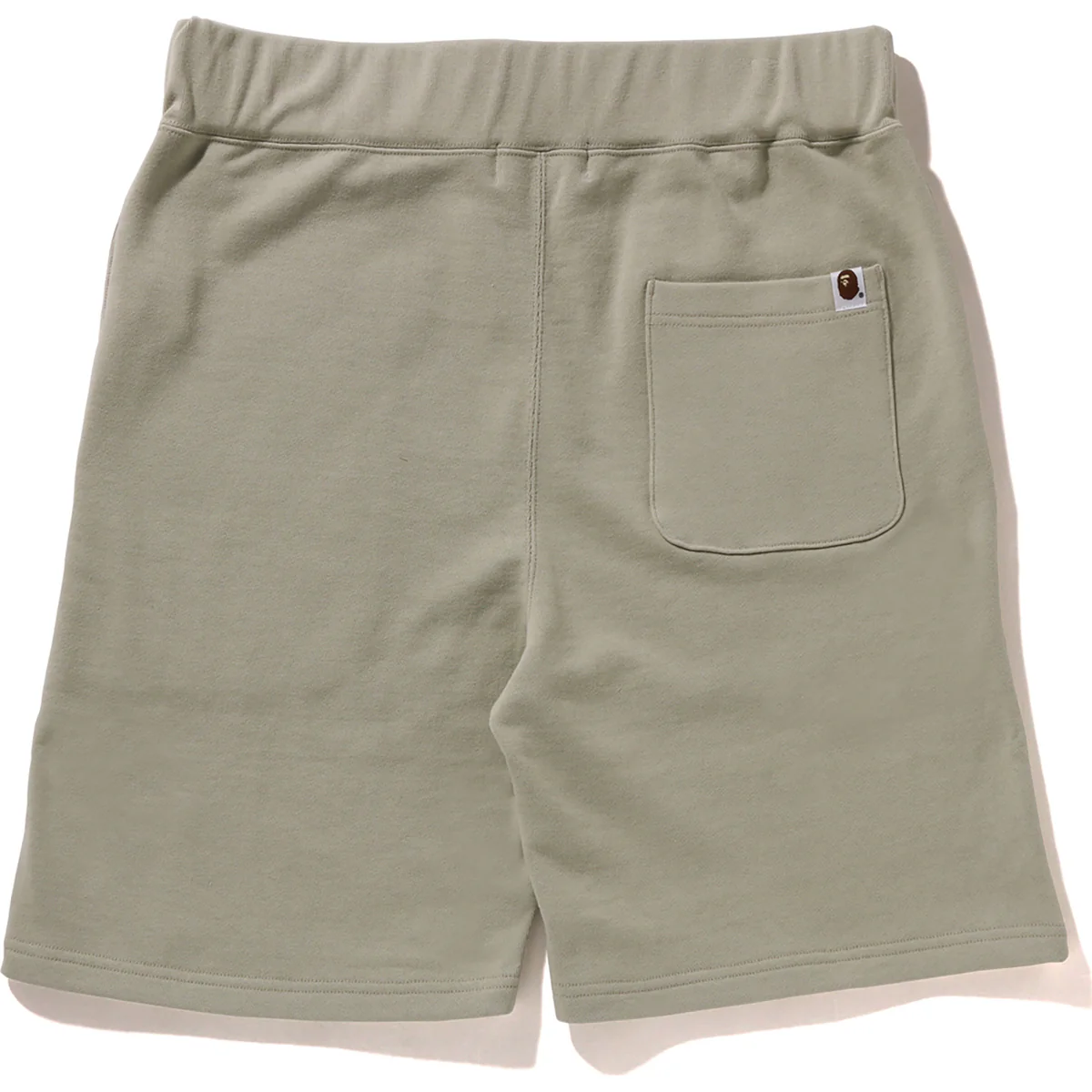 BAPE APE HEAD ONE POINT SWEAT SHORTS-BEIGE