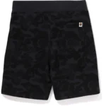 BAPE ASIA CAMO SWEAT SHORTS-BLACK