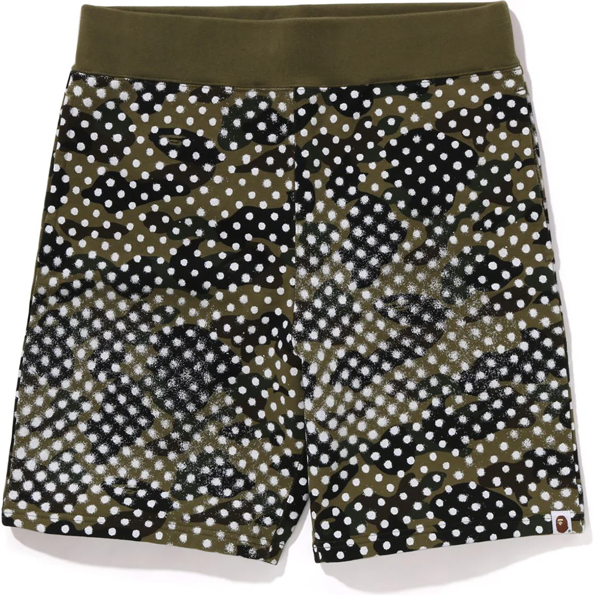 BAPE X JOSHUA VIDES SWEAT SHORTS-ARMY GREEN