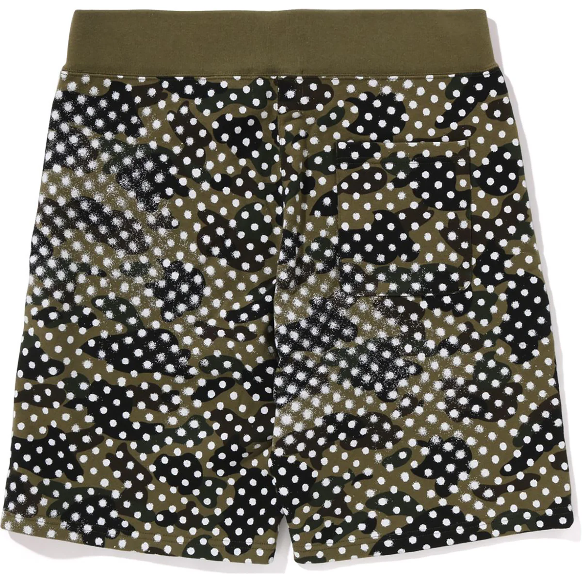 BAPE X JOSHUA VIDES SWEAT SHORTS-ARMY GREEN