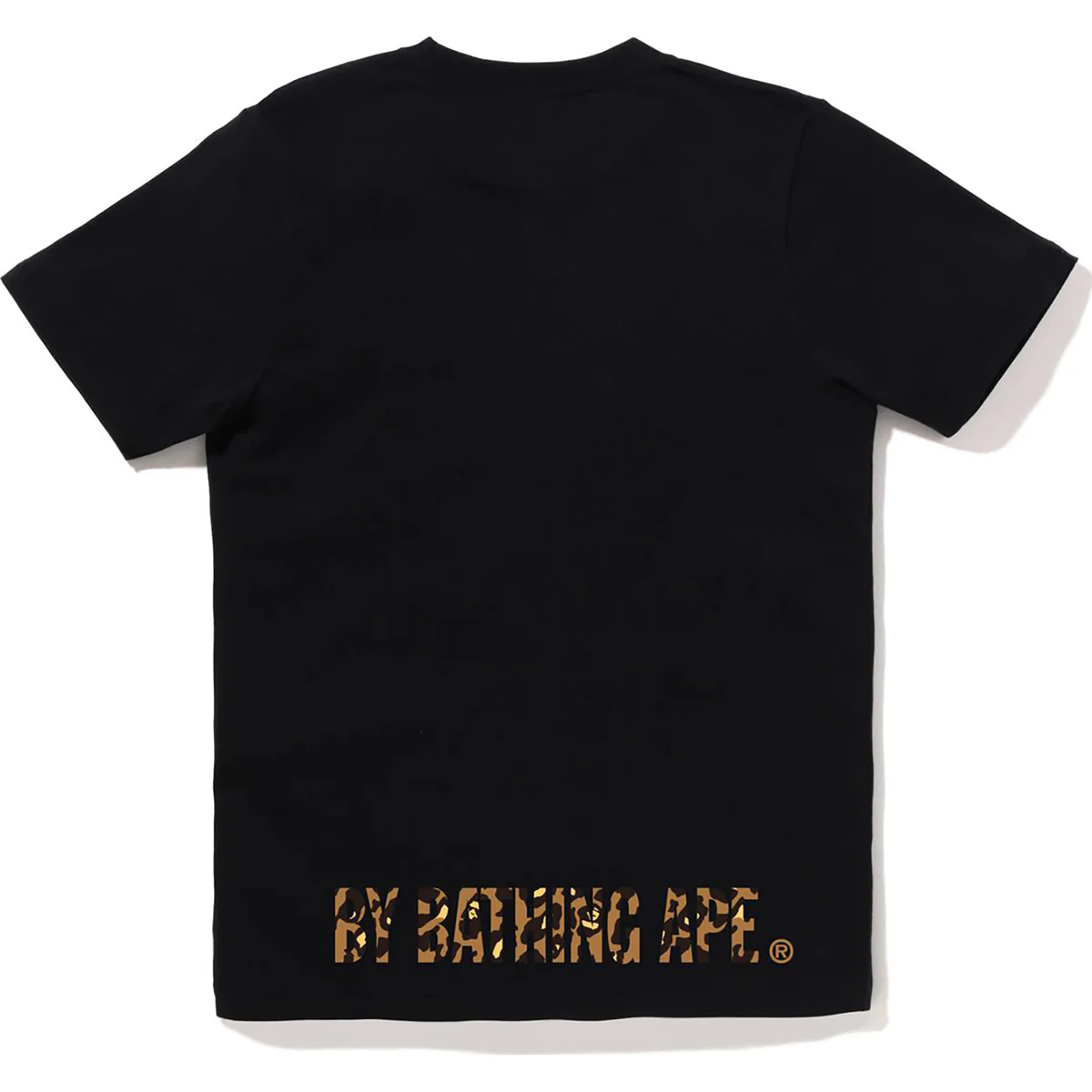 BAPE LEOPARD APE FACE STA TEE-BLACK