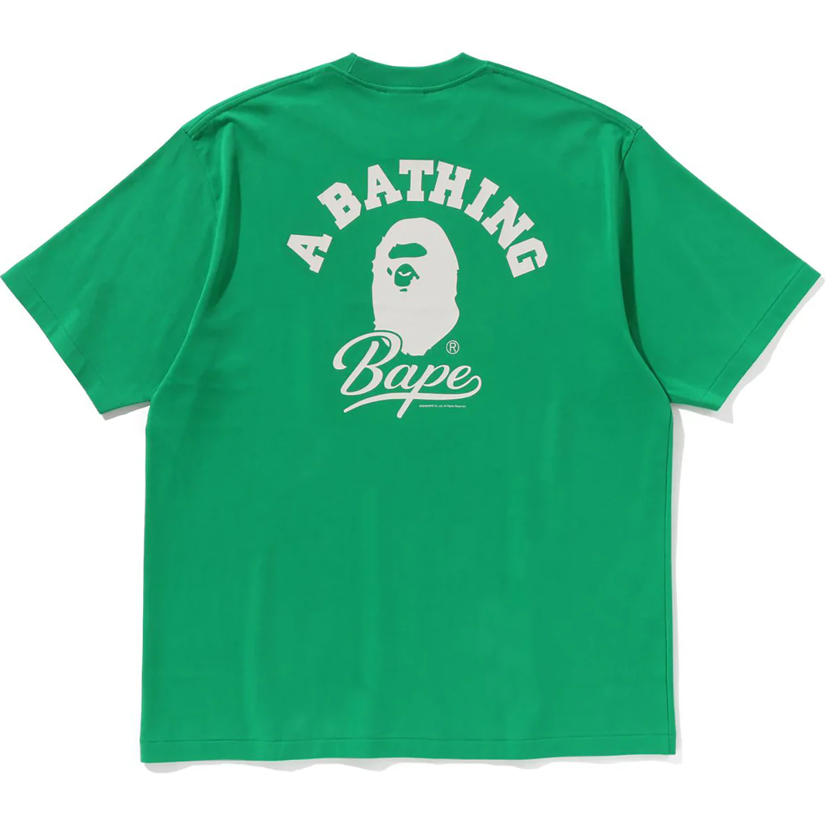 BAPE CURSIVE COLLEGE LOGO TEE