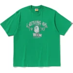 BAPE CLOTHING LAYERED TEE-GREEN