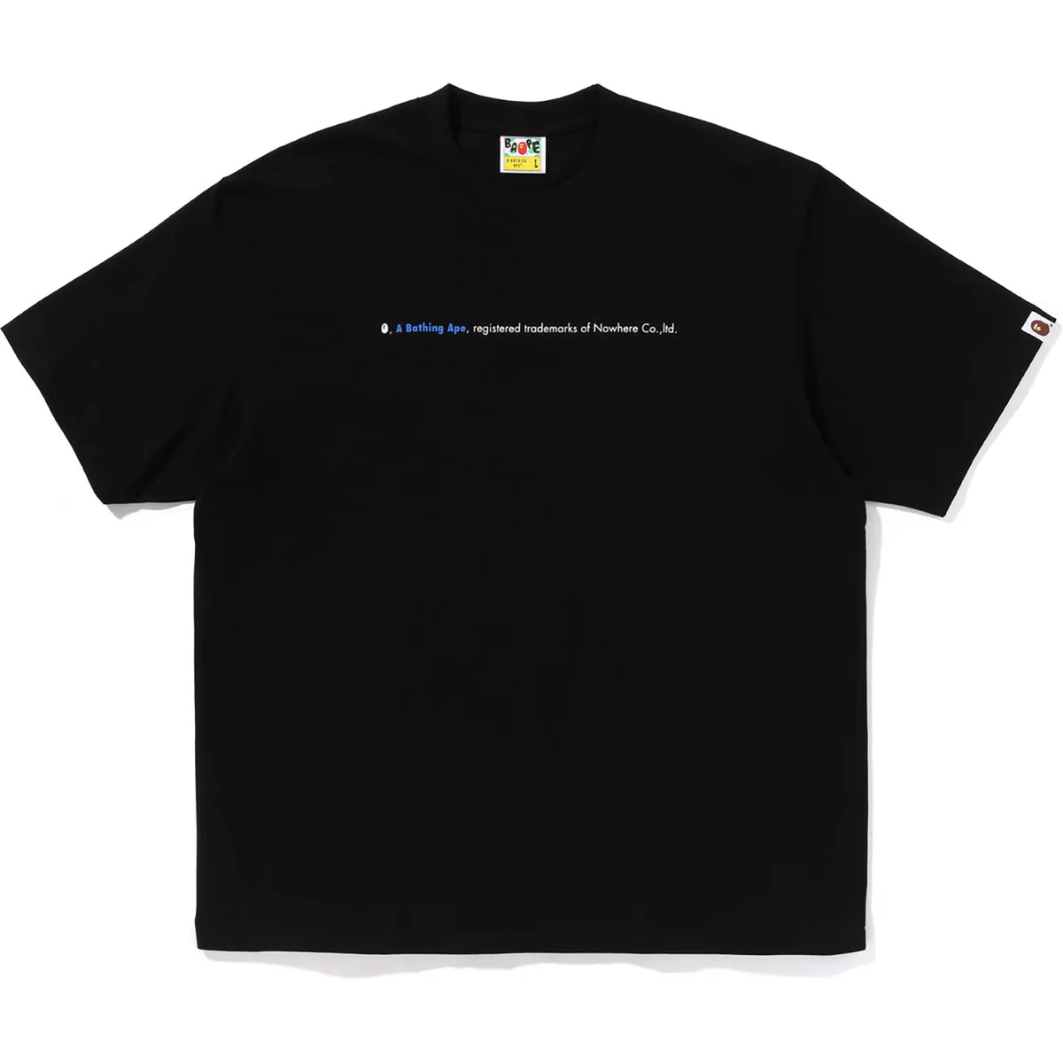 BAPE CLOTHING HIGHTLIGHT LOGO TEE-BLACK