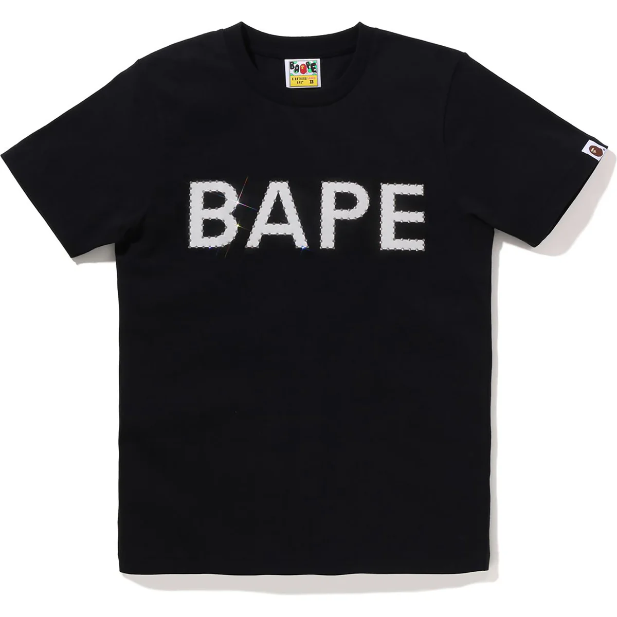 BAPE TEE SWAROVSKI-BLACK