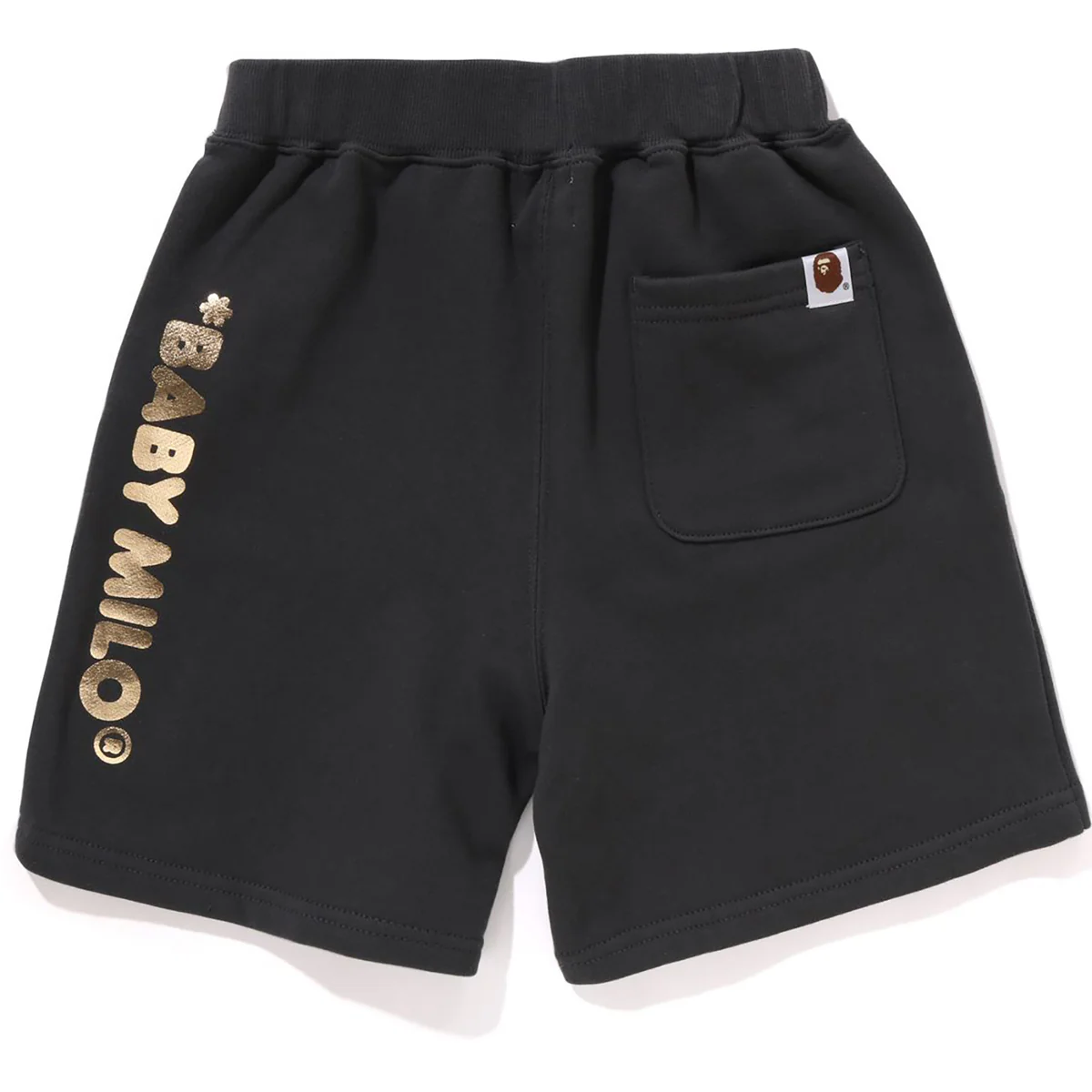 BAPE BABY MILO FOIL PRINT SHORTS KIDS-BLACK