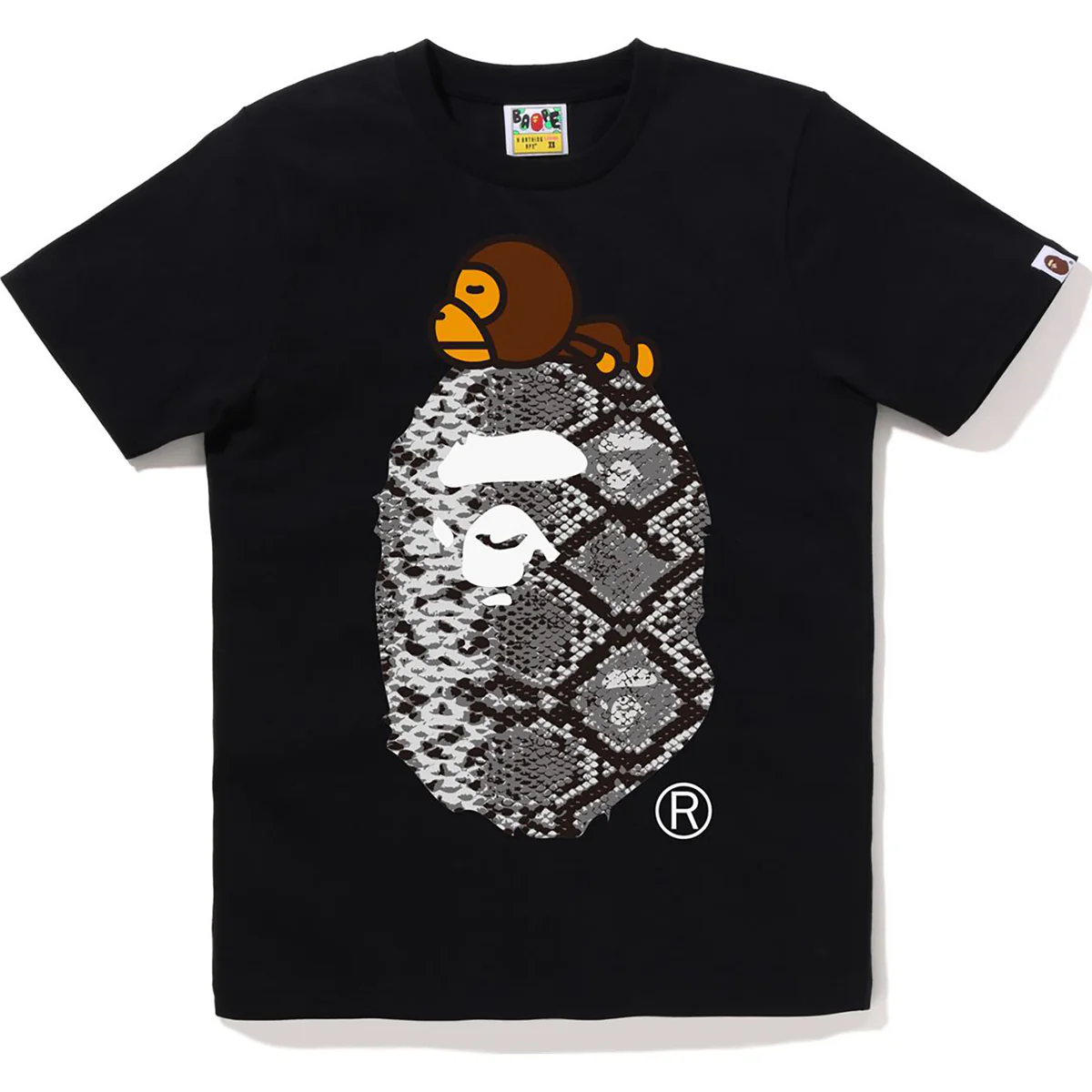BAPE SNAKE MILO ON BIG APE TEE