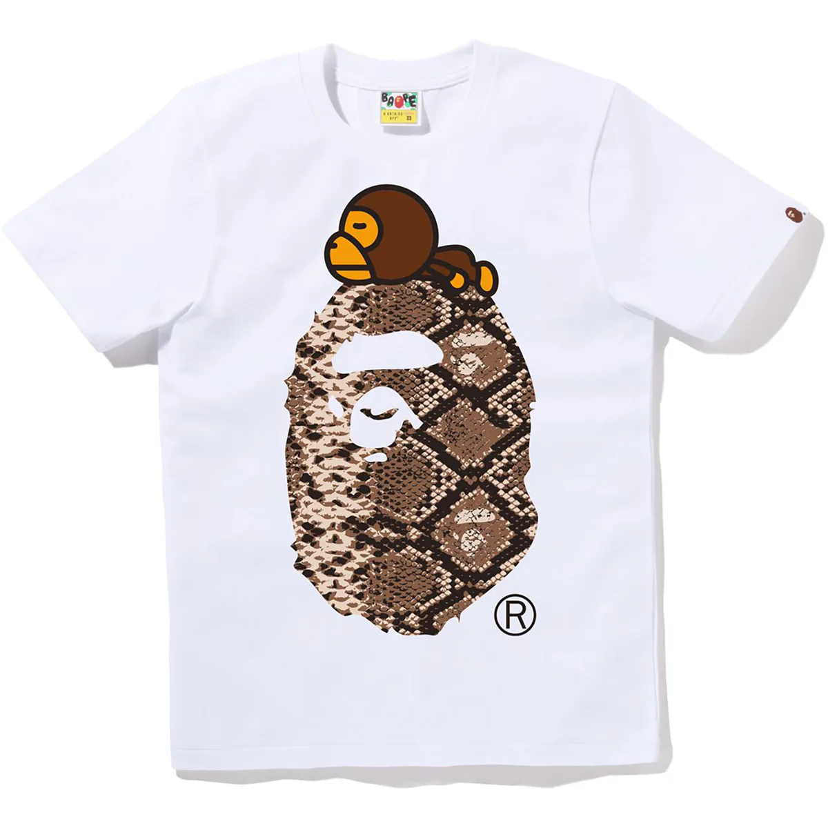BAPE SNAKE MILO ON BIG APE TEE