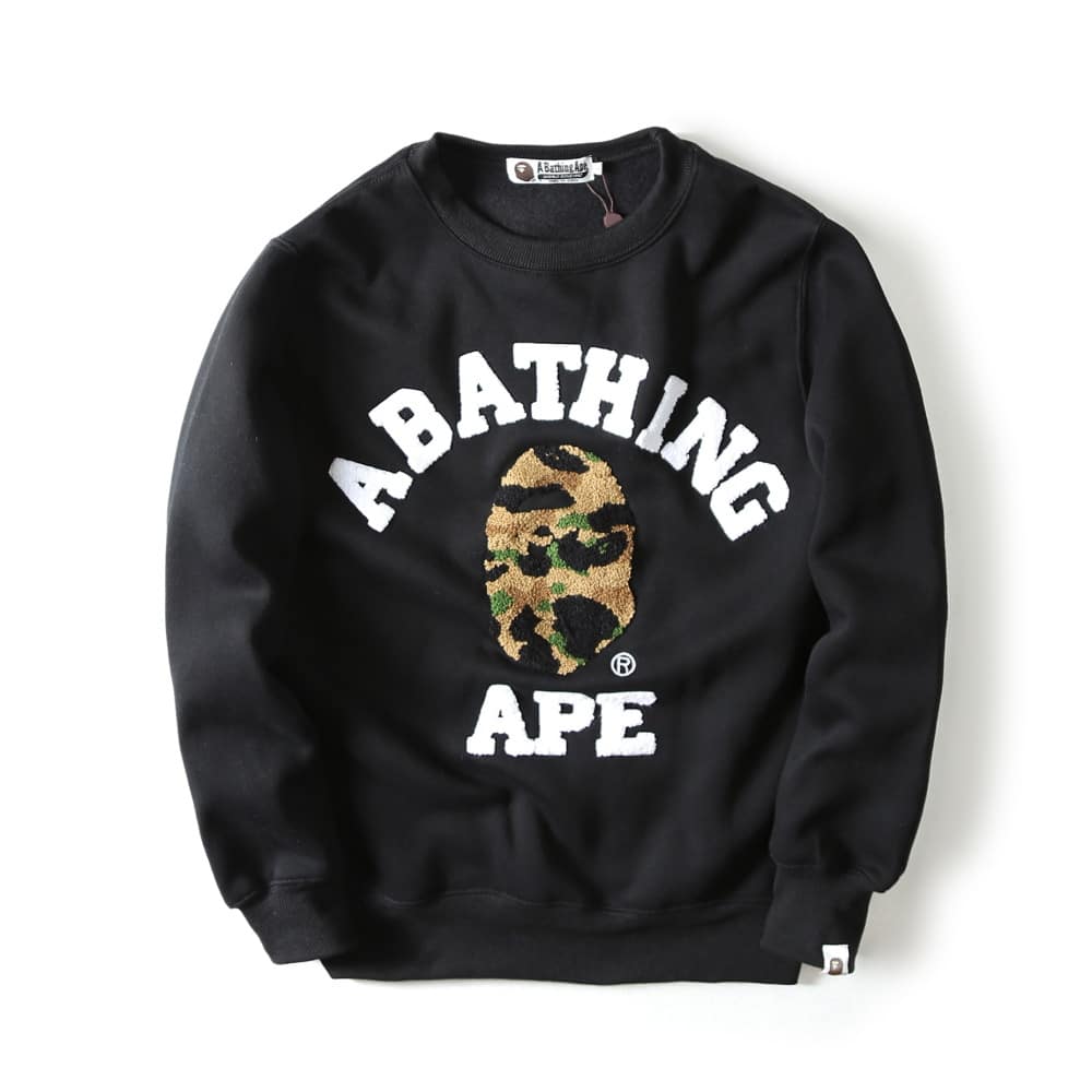 BAPE A Bathing Ape Print Plus Size Pullover Sweater