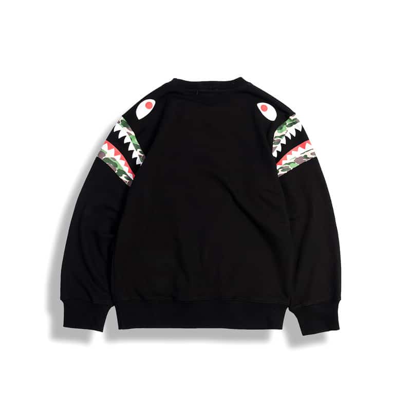 BAPE Shark Teeth Round Neck Pullover Plus Sweater