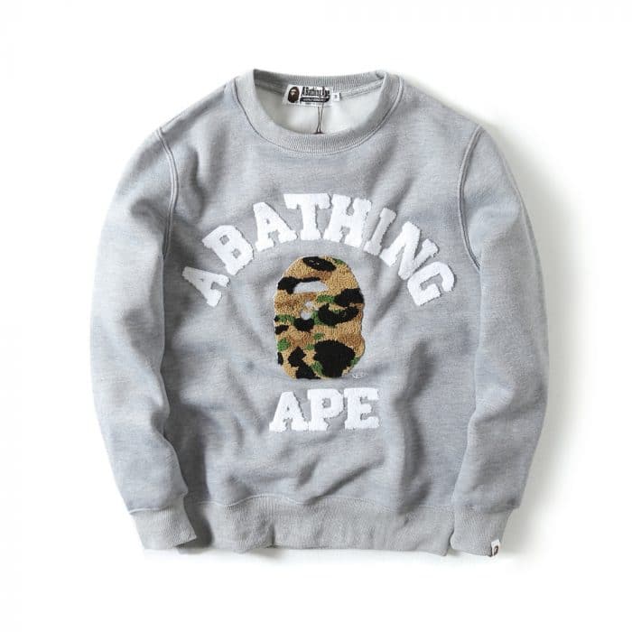 BAPE A Bathing Ape Print Plus Size Pullover Sweater