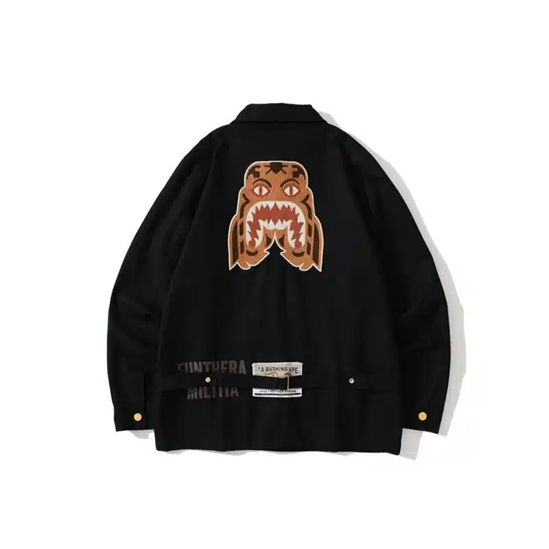 BAPE TIGER SHARK COACH JACKET-BLACK