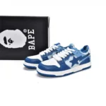 BAPE STA Low Streetwear Style Sneakers-Blue