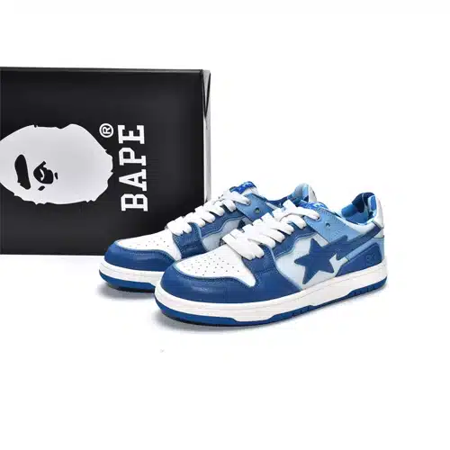 BAPE STA Low Streetwear Style Sneakers-Blue