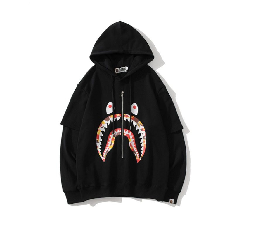 BAPE Basketball Shark Black Hoodie