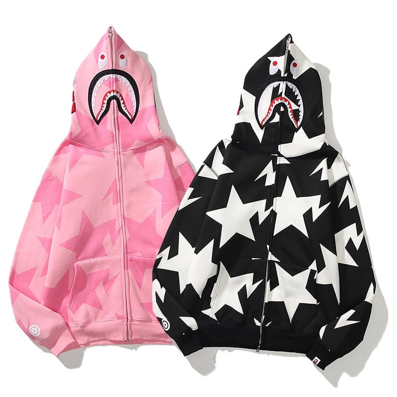 BAPE Black & Pink Zipper Hoodie