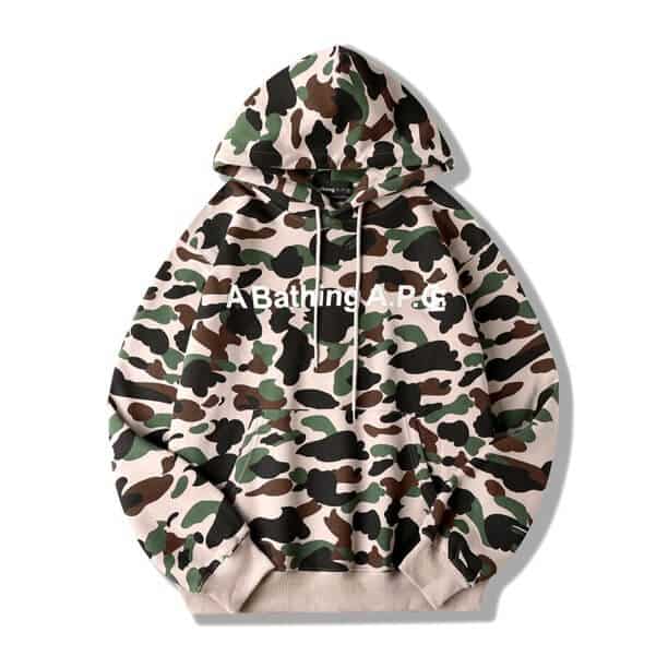 BAPE CAMO WIDE PULLOVER HOODIE