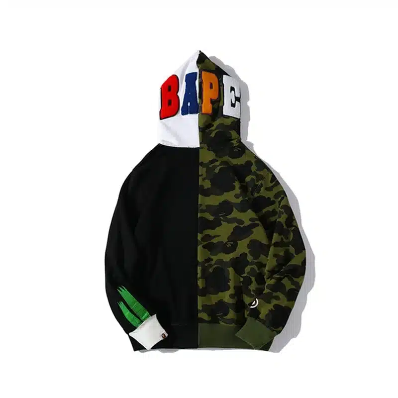 BAPE Head X Panda Head Stitching Hoodie