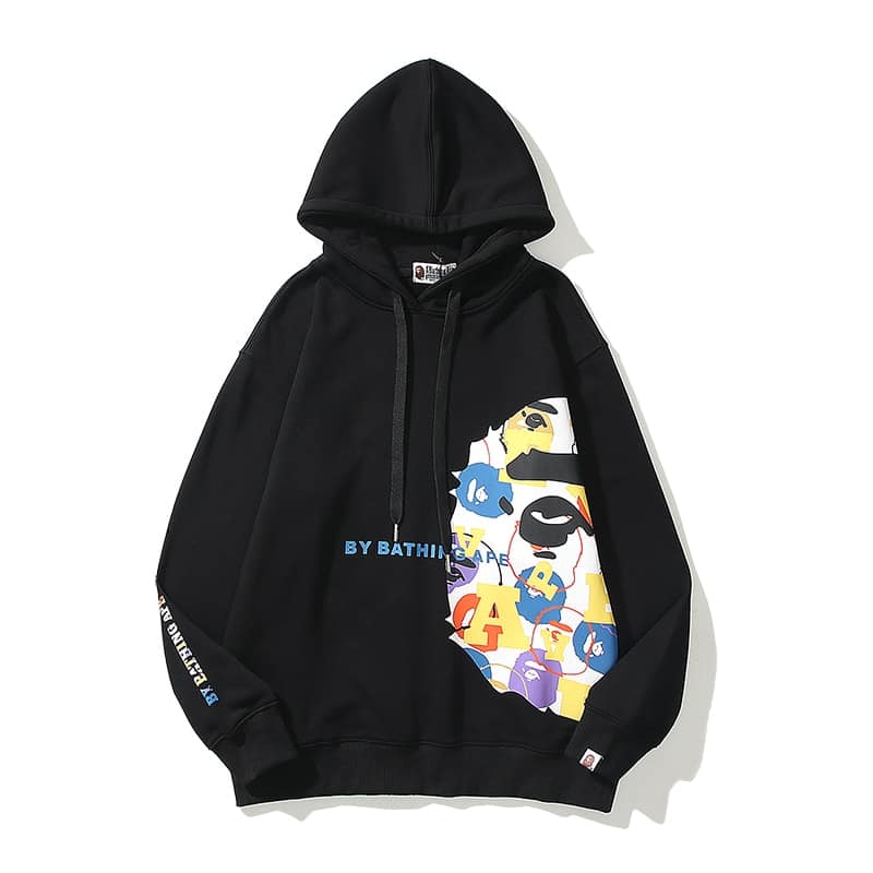 BAPE Long Sleeve Hoodie-Black