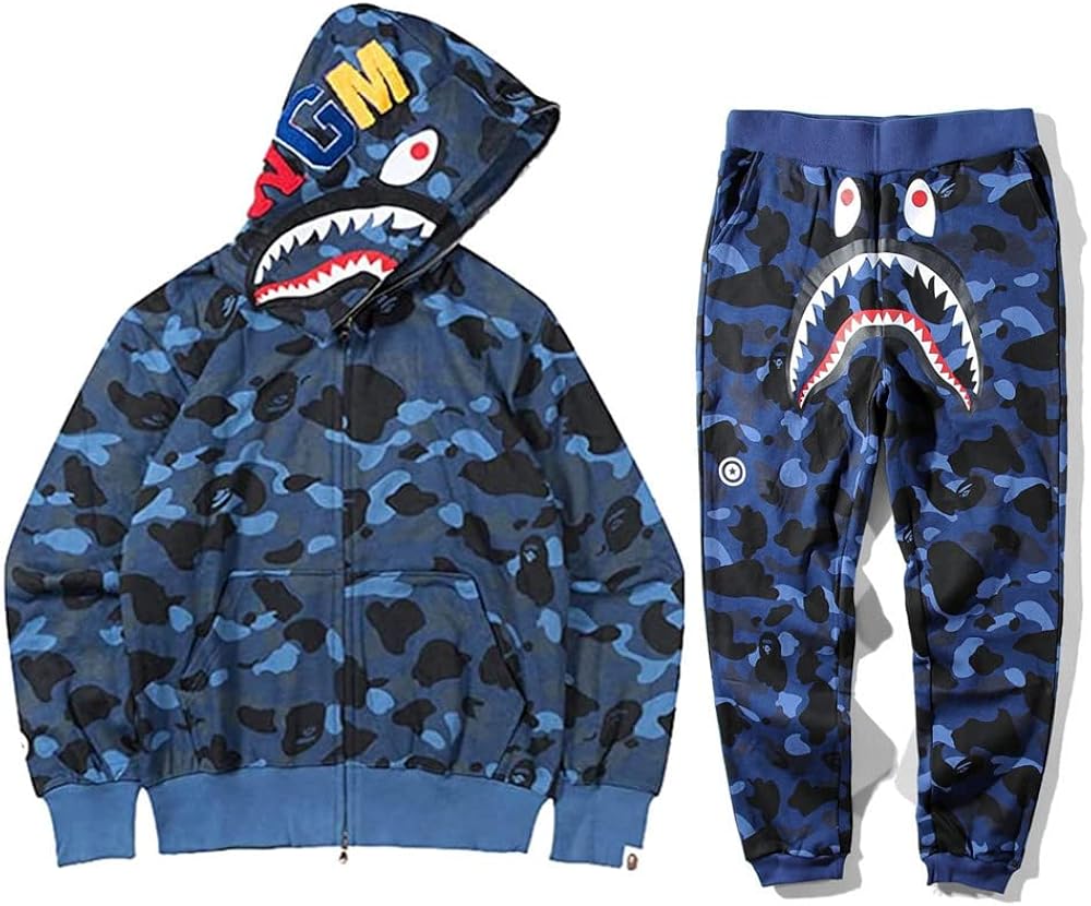 BAPE Shark Blue Tracksuit