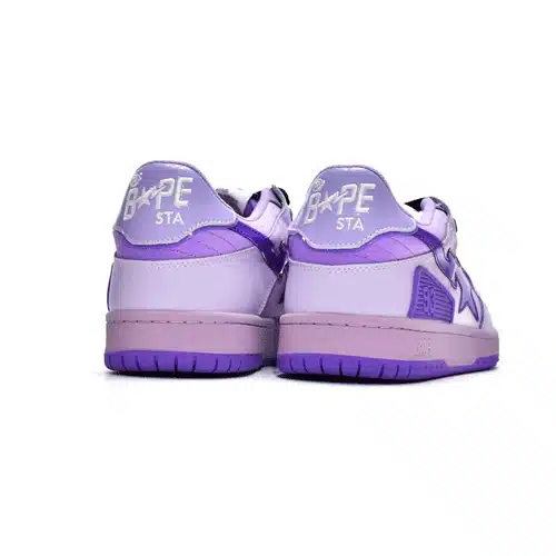 BAPE Sk8 Sta Low Top Shoes-Purple