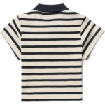 BAPE CLOTHING BAPY SAILOR STRIPES POLO-GREY&BLACK